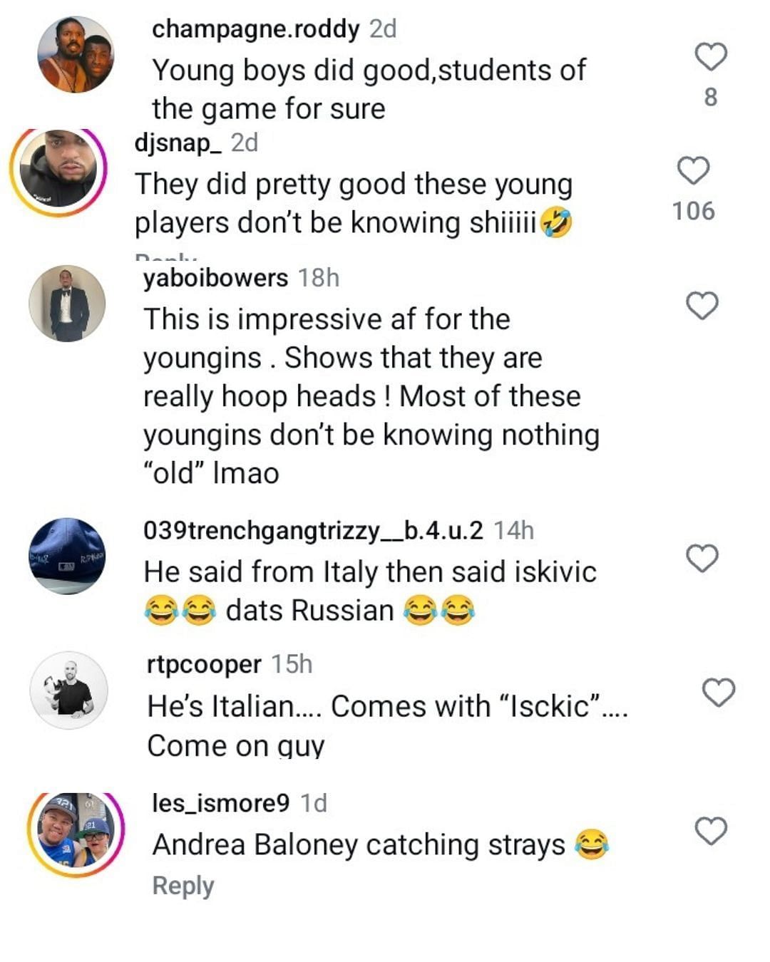 "Students of the game for sure": Hoops fans react as AJ Dybasa names No. 1 NBA Draft picks with ease. (Image via Instagram @br_hoops)